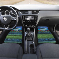 Personalised Fiji Viti Levu Car Mats Tagimoucia and Tapa Tribal Pattern