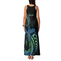 Personalised Hawaii Kure Atoll Family Matching Tank Maxi Dress and Hawaiian Shirt Holaniku Coral Reef with Polynesian Tribal LT9 - Polynesian Pride