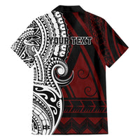 Personalised Tonga Constitution Day 1875 Family Matching Off Shoulder Maxi Dress and Hawaiian Shirt Polynesian Tribal Tattoo LT9 - Polynesian Pride