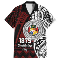 Personalised Tonga Constitution Day 1875 Family Matching Puletasi and Hawaiian Shirt Polynesian Tribal Tattoo