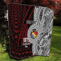 Personalised Tonga Constitution Day 1875 Quilt Polynesian Tribal Tattoo
