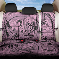 Polynesia Back Car Seat Cover Tribal Polynesian Spirit With Pink Pacific Flowers LT9 One Size Pink - Polynesian Pride