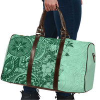 Polynesia Travel Bag Hibiscus Hawaiian Tribal Tattoo Retro Green - Polynesian Pride