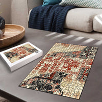 Hawaii Beige Version Puzzle Aloha Tribal Pattern - Polynesian Pride