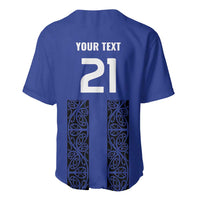 Custom Oceania Football NZ Auckland Baseball Jersey Maori Tribal Pattern