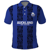 Custom Oceania Football NZ Auckland Polo Shirt Maori Tribal Pattern