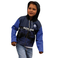 Custom Oceania Football NZ Auckland Kid Hoodie Minimal City Map Style