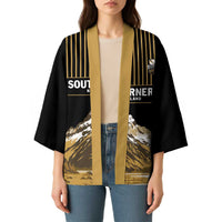 Custom Oceania Football NZ South Island Kimono Minimal Mount Cook Silhouette LT9 - Polynesian Pride