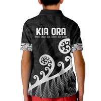 Kia Ora Maori Language Kid Polo Shirt Te Reo Maori Koru Fern Art