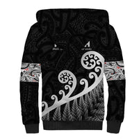 Kia Ora Maori Language Sherpa Hoodie Te Reo Maori Koru Fern Art LT9 - Polynesian Pride