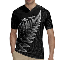 New Zealand Te Reo Mori Rugby Jersey Simple Black Fern LT9 - Polynesian Pride