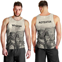 Whanau Maori Language Men Tank Top Te Reo Maori Inspired Art