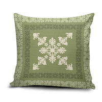 Hawaiian Quilt Block Design Pillow Cover Lime Hawaii Culture Motifs LT9 Lime - Polynesian Pride