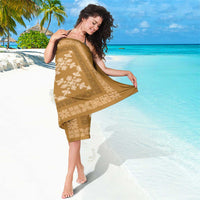 Hawaiian Quilt Pattern Sarong Gold Hawaii Culture Tropical - Polynesian Pride