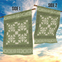 Hawaiian Quilt Pattern Garden Flag Lime Hawaii Culture Tropical LT9 - Polynesian Pride