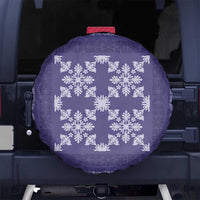Hawaiian Quilt Pattern Spare Tire Cover Purple Hawaii Culture Tropical LT9 No hole Purple - Polynesian Pride