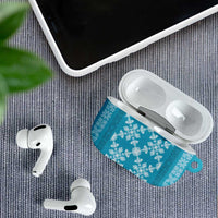 Hawaiian Quilt Pattern AirPods Case Teal Hawaii Culture Tropical - Polynesian Pride