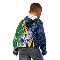 Personalised Crocodile and Shark Solomon Islands Kid Hoodie Polynesian Tribal Tattoo LT9 - Polynesian Pride