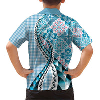 Aloha Vintage Palaka Floral Hawaiian Quilt Hawaiian Shirt Uliuli Motif - Polynesian Pride