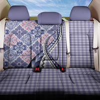 Aloha Vintage Palaka Floral Hawaiian Quilt Back Car Seat Cover Poni Motif - Polynesian Pride