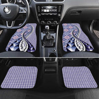 Aloha Vintage Palaka Floral Hawaiian Quilt Car Mats Poni Motif - Polynesian Pride