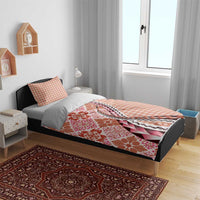 Aloha Vintage Palaka Floral Hawaiian Quilt Bedding Set Ulaula Motif LT9 - Polynesian Pride