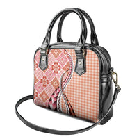Aloha Vintage Palaka Floral Hawaiian Quilt Shoulder Handbag Ulaula Motif - Polynesian Pride
