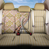 Aloha Vintage Palaka Floral Hawaiian Quilt Back Car Seat Cover Melemele Motif - Polynesian Pride