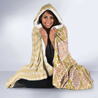 Aloha Vintage Palaka Floral Hawaiian Quilt Hooded Blanket Melemele Motif - Polynesian Pride