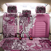 Aloha Vintage Plumeria Hawaiian Tapa Pattern Back Car Seat Cover Pink Hawaiian Tapa Pattern LT9 - Polynesian Pride