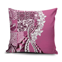 Aloha Vintage Plumeria Hawaiian Tapa Pattern Pillow Cover Pink Hawaiian Tapa Pattern LT9 Pink - Polynesian Pride