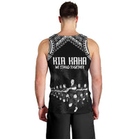 NZ Rugby Men Tank Top Kapa Opango Maori Haka With Years of The All Black Champions LT9 - Polynesian Pride