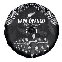 NZ Rugby Spare Tire Cover Kapa Opango Maori Haka With Years of The All Black Champions LT9 - Polynesian Pride