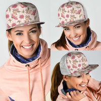 Beige Paniolo Palaka Hawaiian Cowgirl Christmas Mesh Trucker Cap - Polynesian Pride