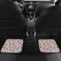 Gray Paniolo Palaka Hawaiian Cowgirl Christmas Car Mats - Polynesian Pride