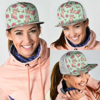Green Paniolo Palaka Hawaiian Cowgirl Christmas Mesh Trucker Cap - Polynesian Pride