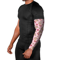 Pink Paniolo Palaka Hawaiian Cowgirl Christmas Arm Sleeves - Polynesian Pride