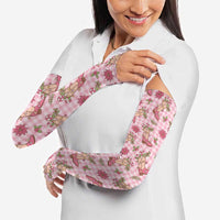 Pink Paniolo Palaka Hawaiian Cowgirl Christmas Arm Sleeves - Polynesian Pride