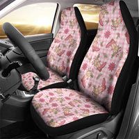Pink Paniolo Palaka Hawaiian Cowgirl Christmas Car Seat Cover LT9 - Polynesian Pride