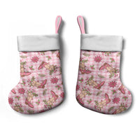 Pink Paniolo Palaka Hawaiian Cowgirl Christmas Stocking - Polynesian Pride