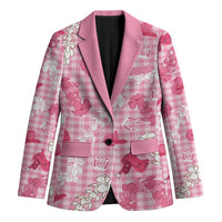 Paniolo Palaka Hawaiian Cowgirl Blazer LT9 Unisex Pink - Polynesian Pride