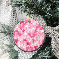 Paniolo Palaka Hawaiian Cowgirl Ceramic Ornament - Polynesian Pride