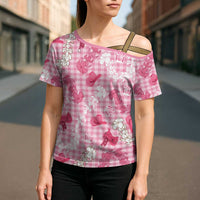 Paniolo Palaka Hawaiian Cowgirl Cross Shoulder Shirt - Polynesian Pride
