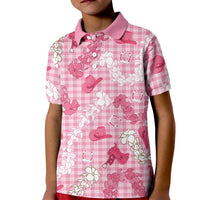 Paniolo Palaka Hawaiian Cowgirl Kid Polo Shirt - Polynesian Pride