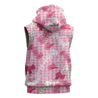 Paniolo Palaka Hawaiian Cowgirl Sleeveless Zip Hoodie - Polynesian Pride