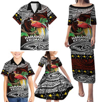 Papua New Guinea Christmas Family Matching Puletasi and Hawaiian Shirt - Polynesian Pride