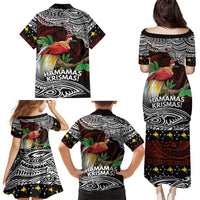 Papua New Guinea Christmas Family Matching Puletasi and Hawaiian Shirt - Polynesian Pride