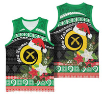 Vanuatu Pig's Tusk Meri Krismas! Basketball Jersey Vanuatuan Sand Drawing Pattern LT9 - Polynesian Pride