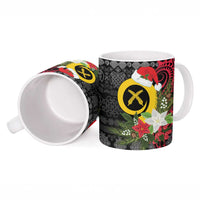 Vanuatu Pig's Tusk Meri Krismas! Ceramic Mug Vanuatuan Ancient Art Spirit LT9 - Polynesian Pride