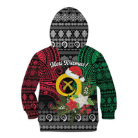 Vanuatu Pig's Tusk Meri Krismas! Kid Hoodie Vanuatuan Ancient Art Spirit LT9 - Polynesian Pride